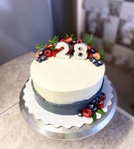 Торт на 28 лет свадьбы №193403