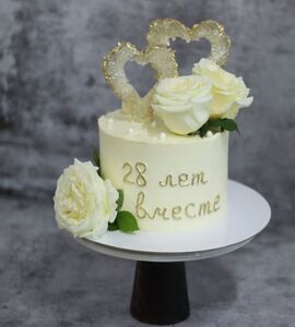 Торт на 28 лет свадьбы №193412