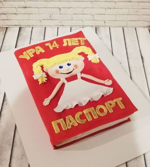 Торт на 14 лет девочке №236656