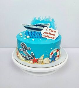 Торт с лодкой №166611