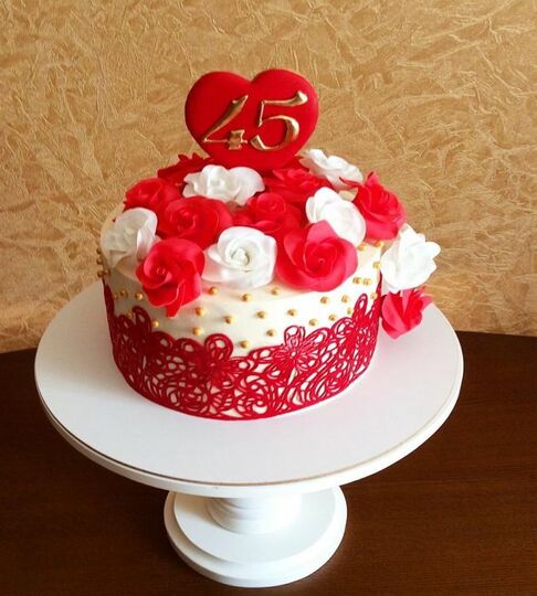 Торт на 45 лет женщине №475750