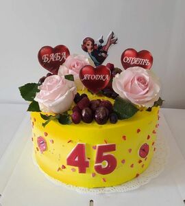 Торт на 45 лет женщине №475773