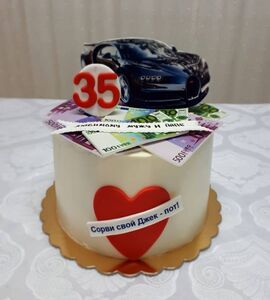 Торт с евро №166002