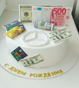 Торт с евро №166009