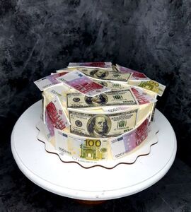 Торт с евро №166014