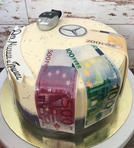 Торт с евро №166021