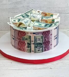 Торт с евро №166025