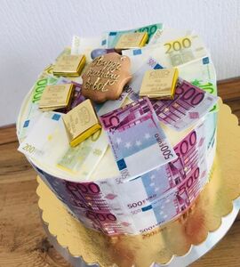 Торт с евро №166030
