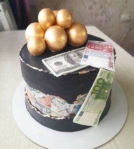 Торт с евро №166031
