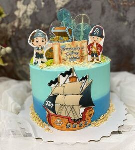 Торт на 3 года мальчику пираты №235709