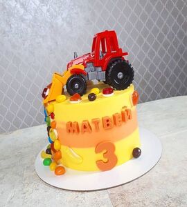 Торт на 3 года мальчику трактор №235717