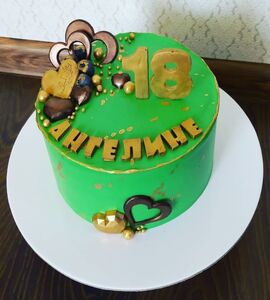 Торт зеленый девочке №151609