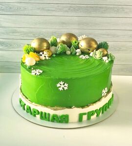 Торт зеленый девочке №151634