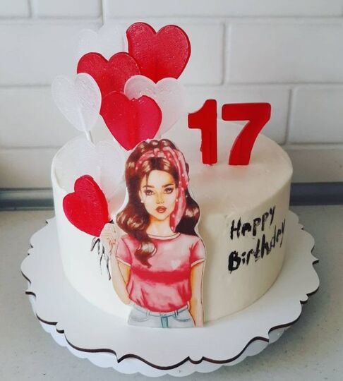 Торт на 17 лет любимой девушке №236742