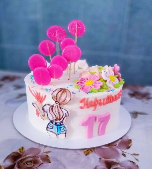 Торт на 17 лет доченьке №236765