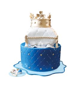 Торт На год мальчику с короной №5378