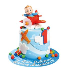 Торт на 1 годик мальчику №212029