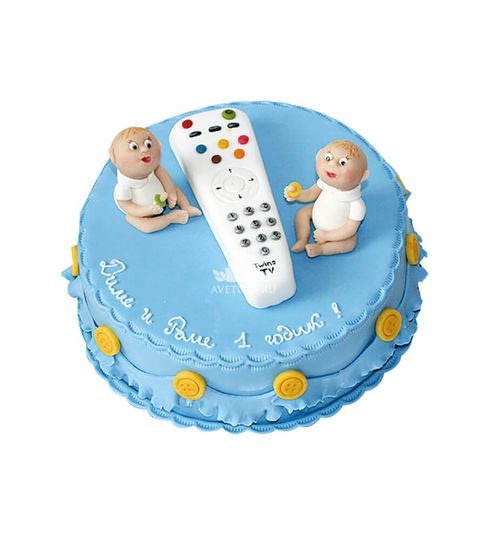 Торт на 1 год мальчикам пульт №212122