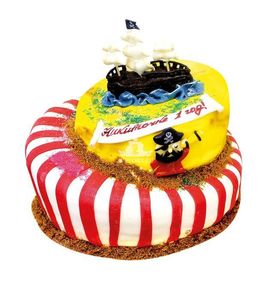 Торт на 1 год пиратский №212174
