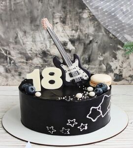 Торт черный для мальчика №185708