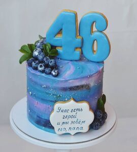 Торт на 46 лет мужчине №115521