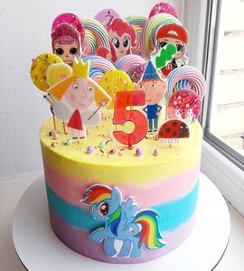 Торт на 5 лет девочке №235956