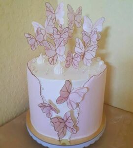 Торт с бабочками №503115