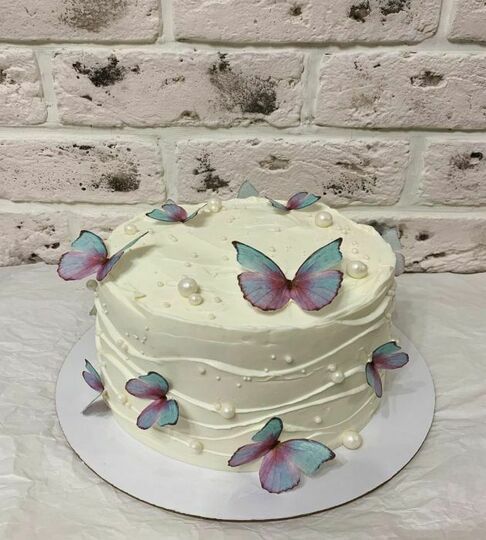 Торт с бабочками №503117