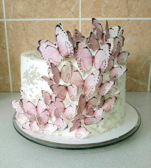 Торт с бабочками №503121