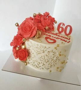 Торт на 60 лет женщине №476568