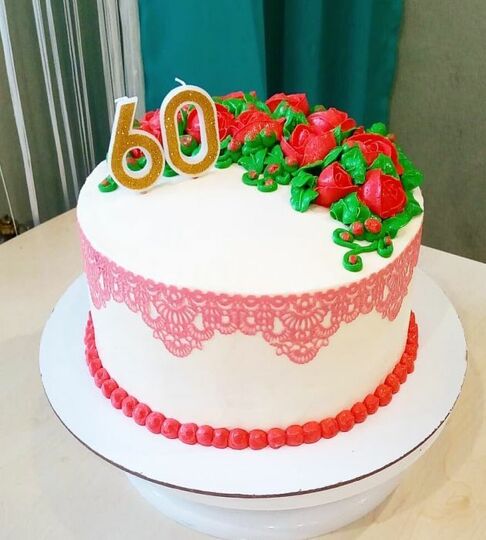 Торт на 60 лет женщине №476592