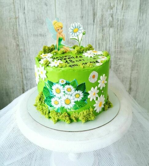 Торт с феями зеленый №485101