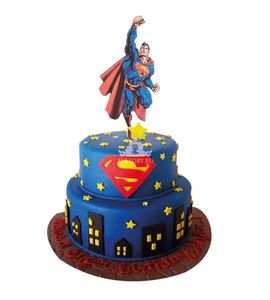 Торт Супермен двухъярусный