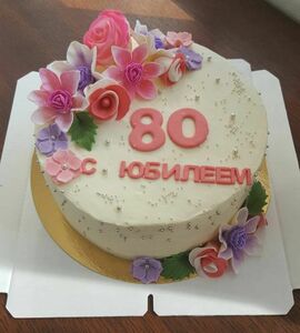 Торт на юбилей 80 лет