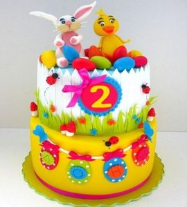 Торт на 2 года девочке №235417