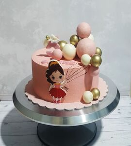 Торт девочка с шарами №134337