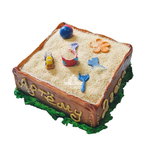 Торт В виде песочницы №5453