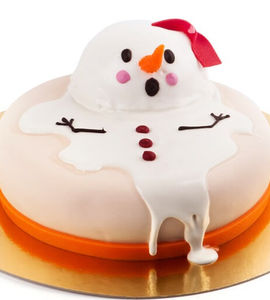 Торт тающий снеговик