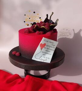 Торт черно-красный №185309