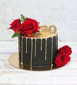 Торт черно-красный №185323
