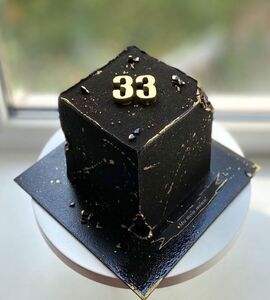 Торт квадратный черный №152528
