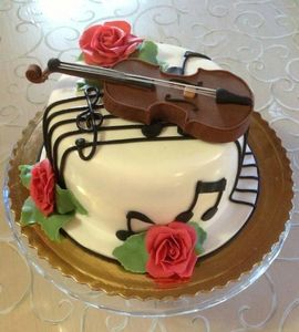 Торт ноты и скрипичный ключ №371853