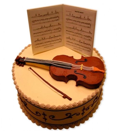 Торт ноты и скрипичный ключ №371860