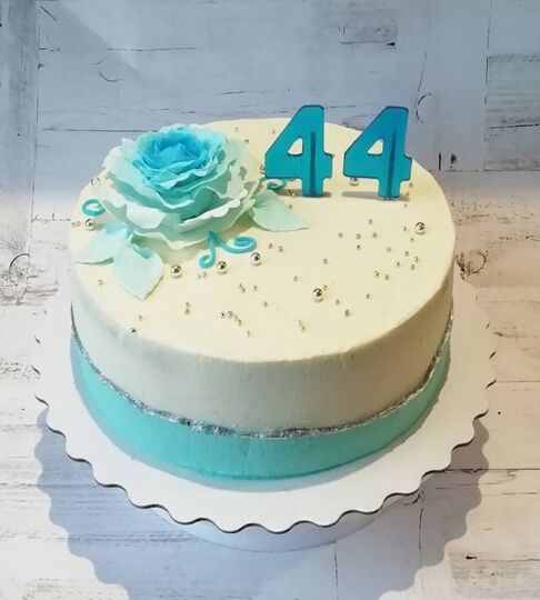 Торт на 44 года свадьбы №195017