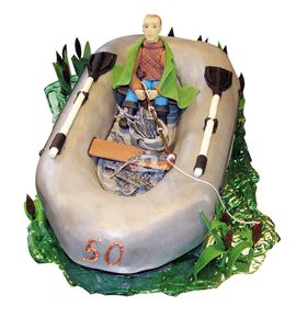 Торт на 50 лет рыбаку