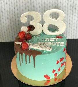 Торт на Ртутную свадьбу №194415