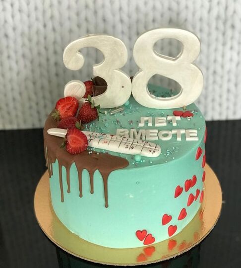 Торт на Ртутную свадьбу №194415