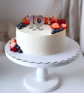 Торт на 10 лет свадьбы №191615
