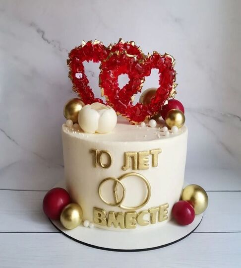 Торт на 10 лет свадьбы №191622