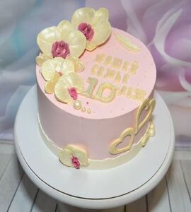 Торт на Розовую свадьбу №191658